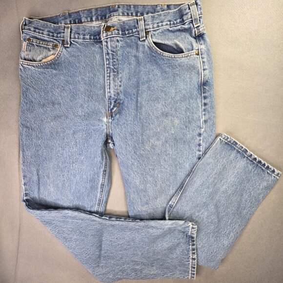 Carhartt Jeans Mens 40 x 32 Denim 2 PAIR Traditional Fit Straight Leg Workwear - Picture 3 of 9